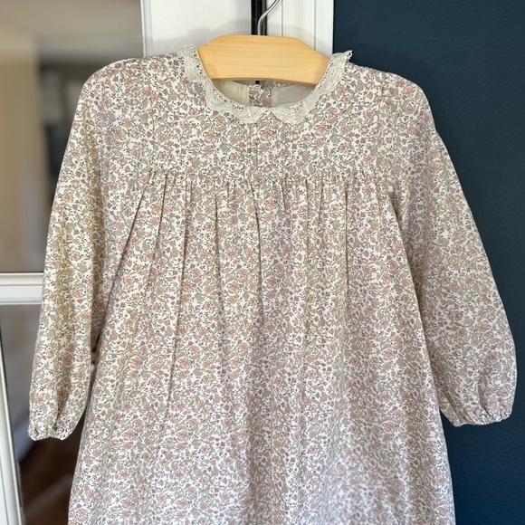 Louisiella Eliot Dress | Long Sleeve Floral Print Smocked Dress, Size 4Y - Picture 4 of 16